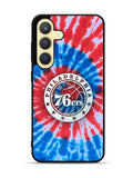 Philadelphia 76ers Tie Dye Style Logo Samsung Galaxy S24 Plus 5G , Samsung Galaxy S24+ 5G Case OV10542