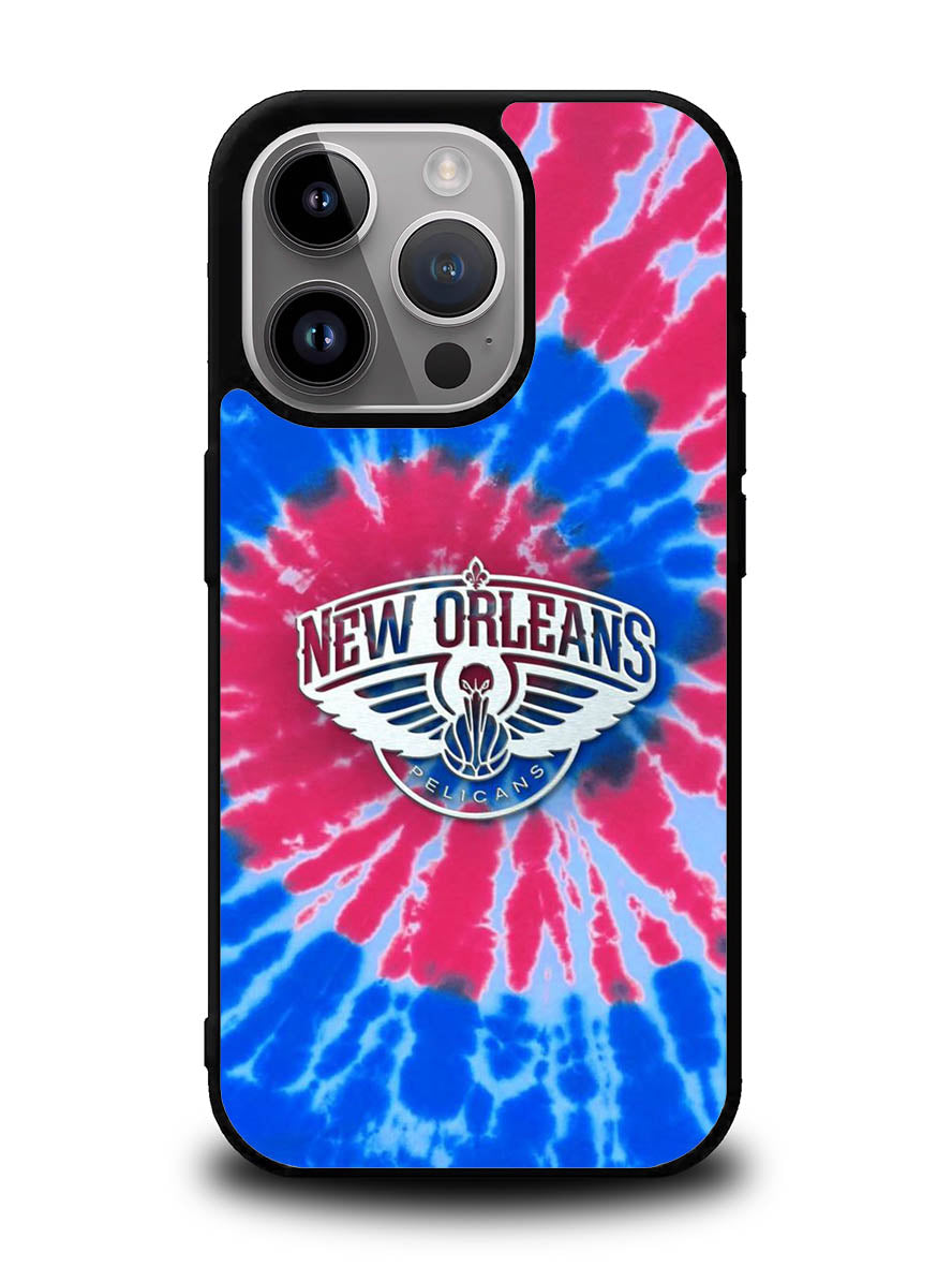 New Orleans Pelicans Tie Dye Style Logo iPhone 14 Pro Max Case QC10512