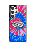 New Orleans Pelicans Tie Dye Style Logo Samsung Galaxy S24 Ultra 5G Case OV10512