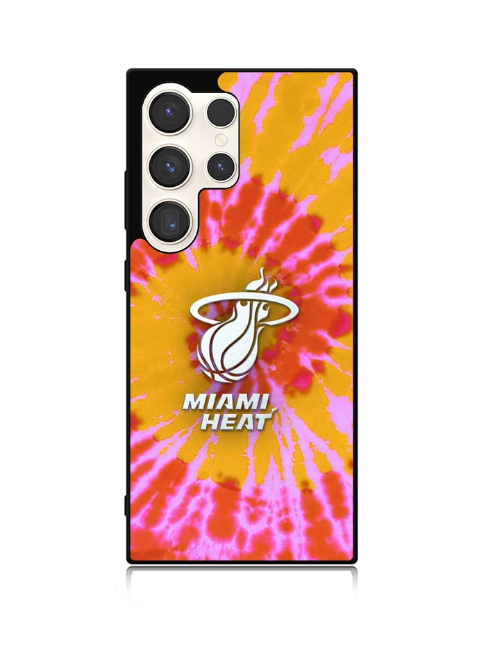 Miami Heat Tie Dye Style Logo Samsung Galaxy S24 Ultra 5G Case OV10493