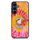 Miami Heat Tie Dye Style Logo Samsung Galaxy S25 FE Case OV10493