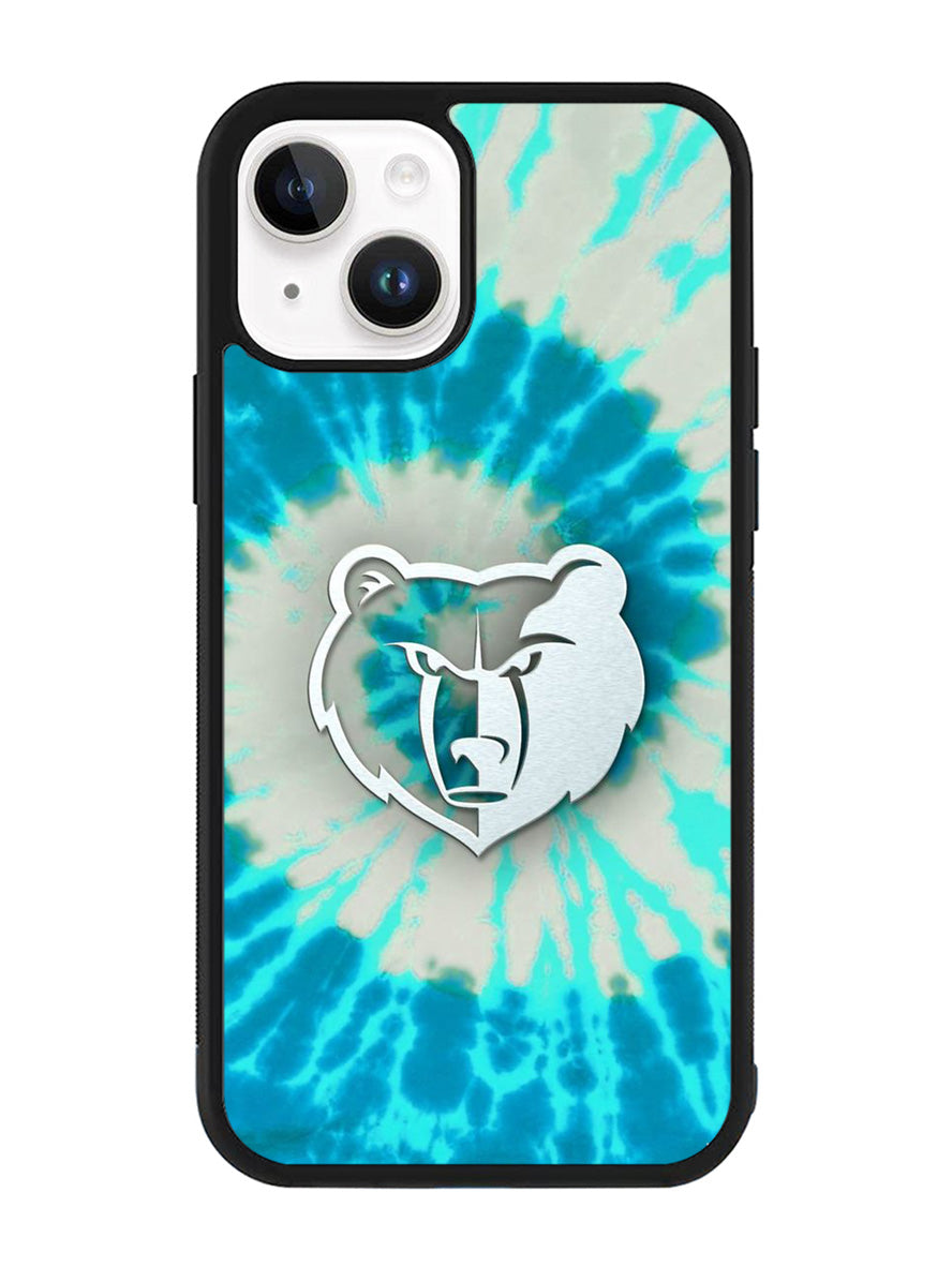 Memphis Grizzlies Tie Dye Style Logo iPhone 15 Plus Case OV10491