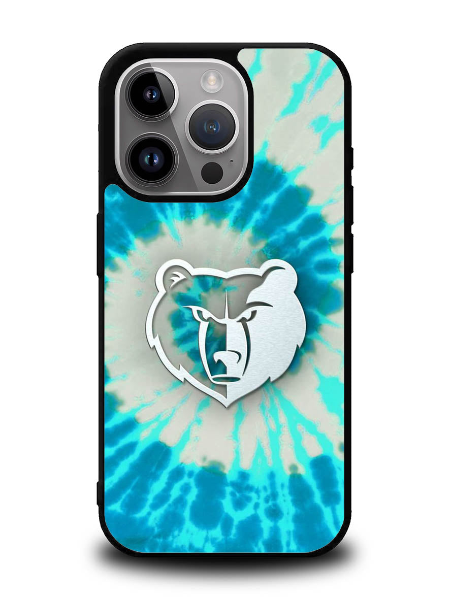 Memphis Grizzlies Tie Dye Style Logo iPhone 14 Pro Max Case QC10491