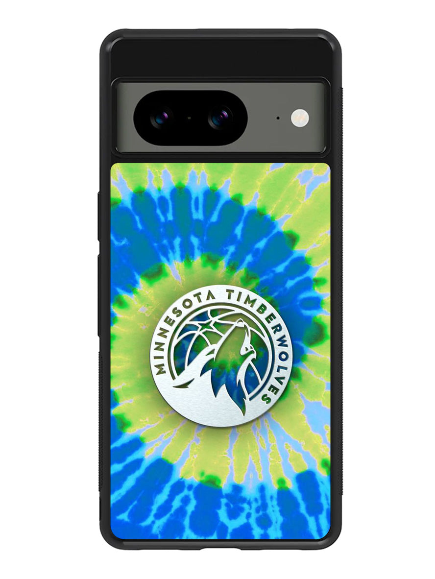 Minnesota Timberwolves Tie Dye Style Logo Google Pixel 8A Case QC10499
