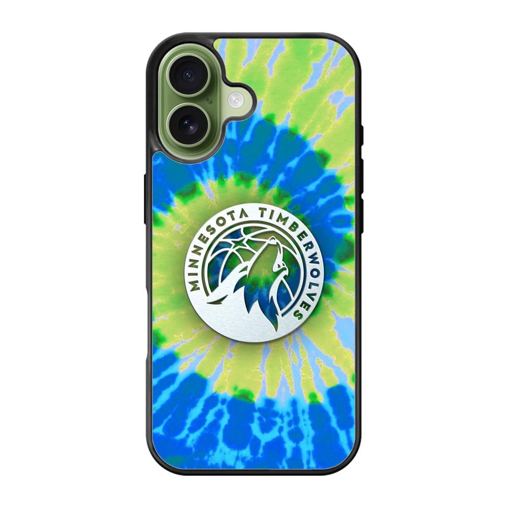 Minnesota Timberwolves Tie Dye Style Logo iPhone 17 Case OV10499