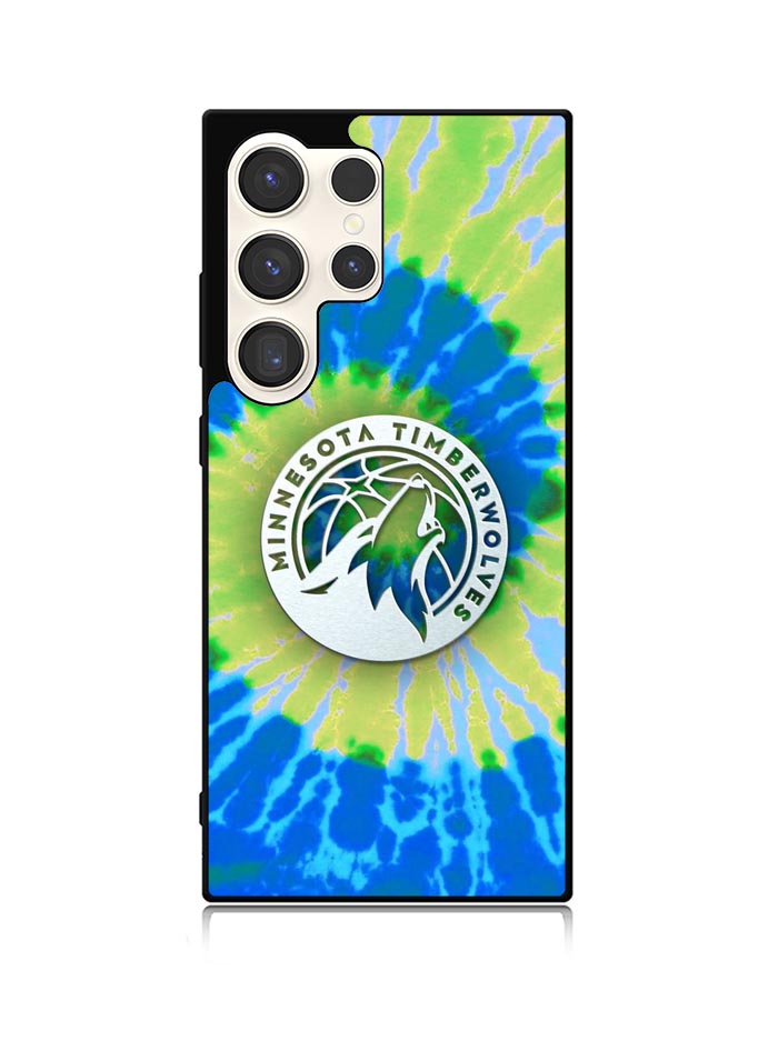 Minnesota Timberwolves Tie Dye Style Logo Samsung Galaxy S23 Ultra 5G Case QC10499