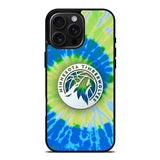 Minnesota Timberwolves Tie Dye Style Logo iPhone 16 Pro Case OV10499