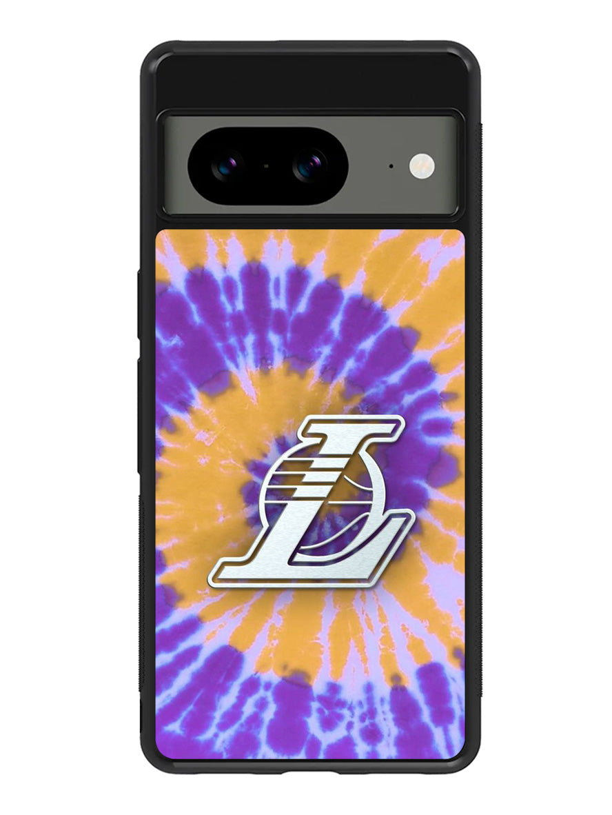 Los Angeles Lakers Tie Dye Style Logo Google Pixel 8A Case QC10624