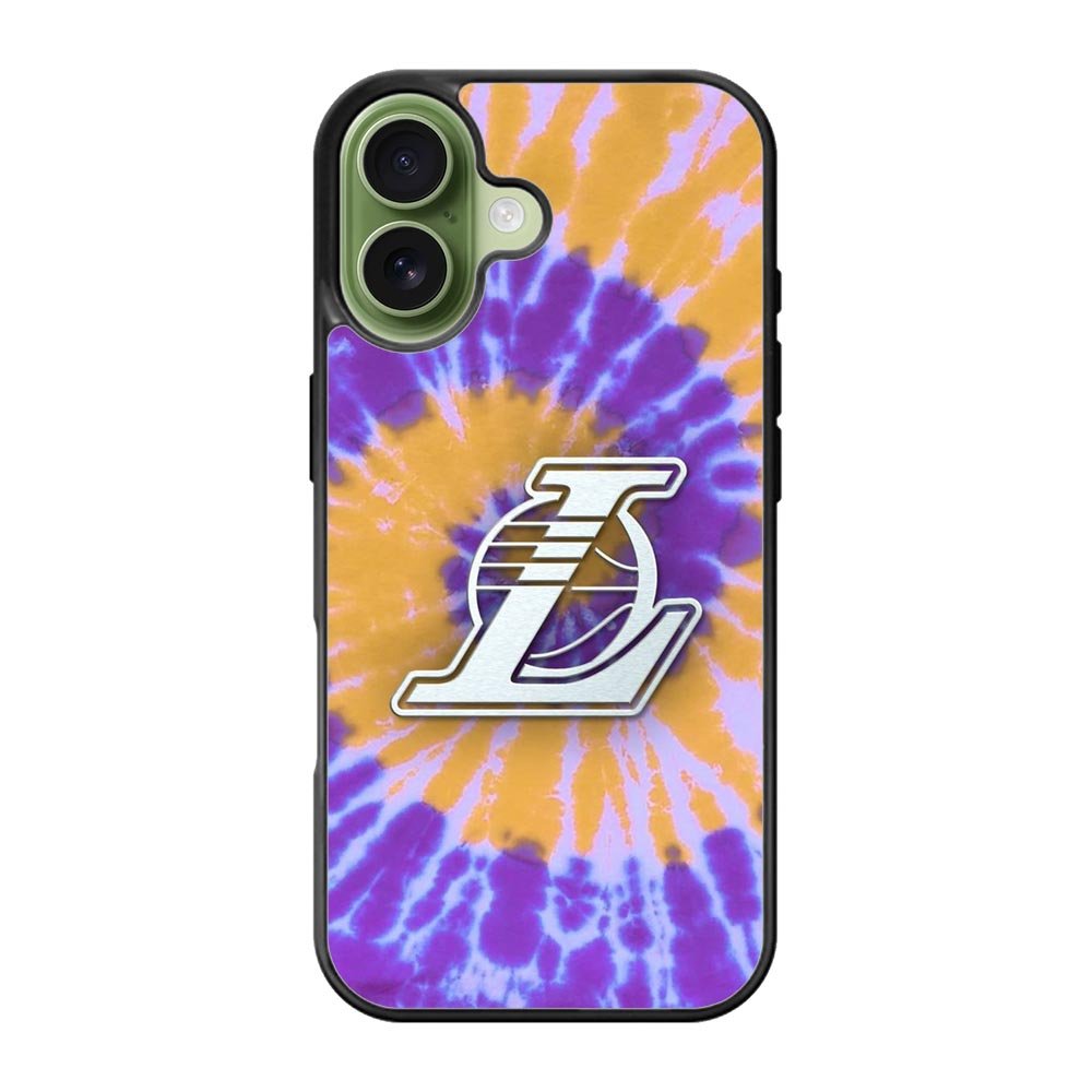 Los Angeles Lakers Tie Dye Style Logo iPhone 17 Case QC10624