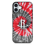 Houston Rockets Tie Dye Style Logo iPhone 16 Plus Case QC10593