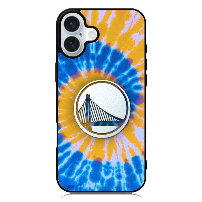 Golden State Warriors Tie Dye Style Logo iPhone 16 Plus Case QC10584