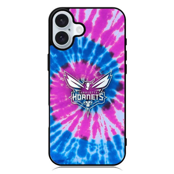 Charlotte Hornets Tie Dye Style Logo iPhone 16 Case QC10678