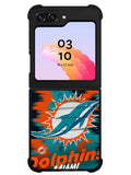 Miami Dolphins NFL Team Logo Samsung Galaxy Z Flip 5 5G 2023 Case