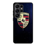 Porsche Logo Blue Background Samsung Galaxy S26 Ultra Case OV2844