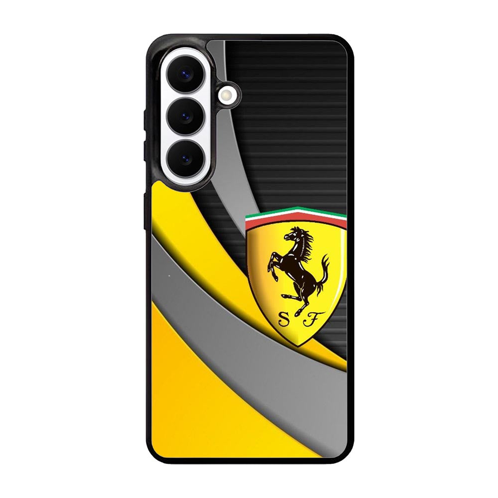 Yellow Ferrari Logo Samsung Galaxy S26 Case QC1921