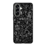 Doodle Grey Cool Samsung Galaxy A57 Case OV7100