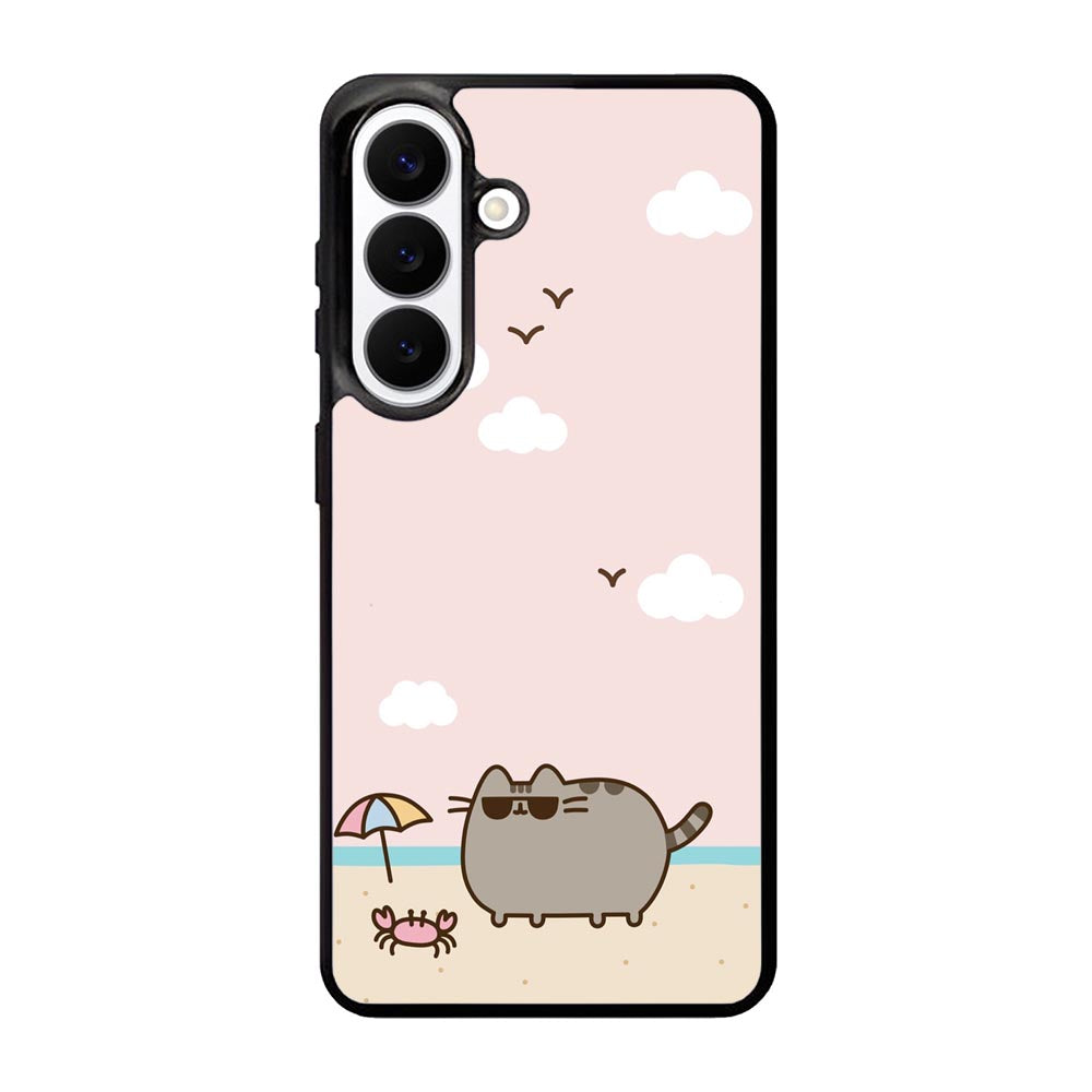 Pusheen The Cat Cool Summer Samsung Galaxy S26 Plus Case QC6933