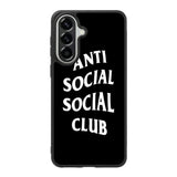 Anti Social Social Club Black White Samsung Galaxy A37 Case OV7174