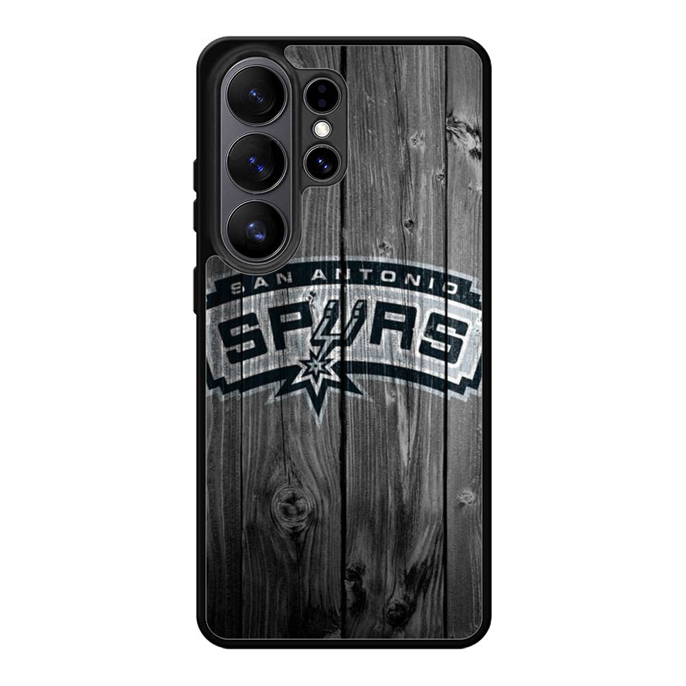 San Antonio Spurs Wood Logo Samsung Galaxy S26 Ultra Case QC10417