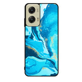 Marble Pattern Blue Motorola Moto G Stylus 5G 2024 Case OV3394