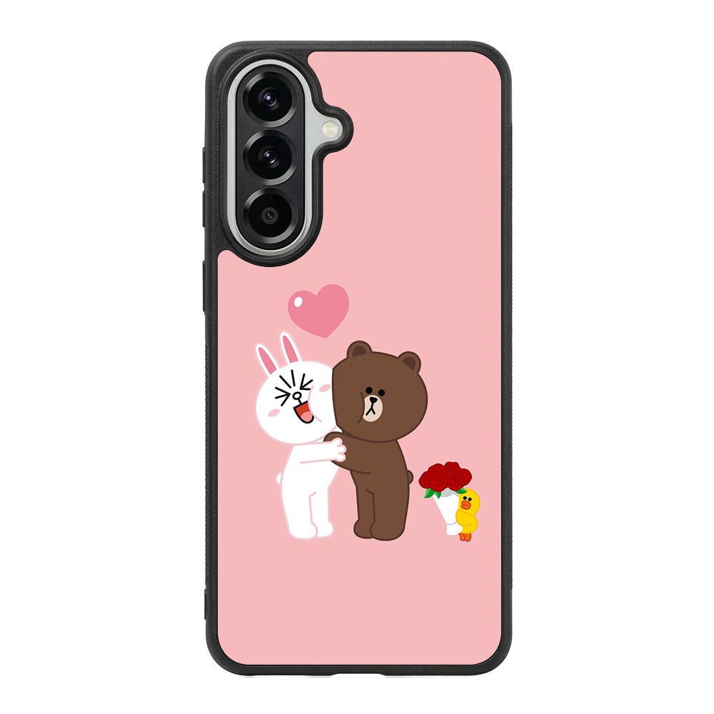 Line Brown Cony Samsung Galaxy A37 Case OV6481