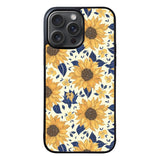 Sunflower Petals Blue iPhone 16 Pro Max Case OV99025