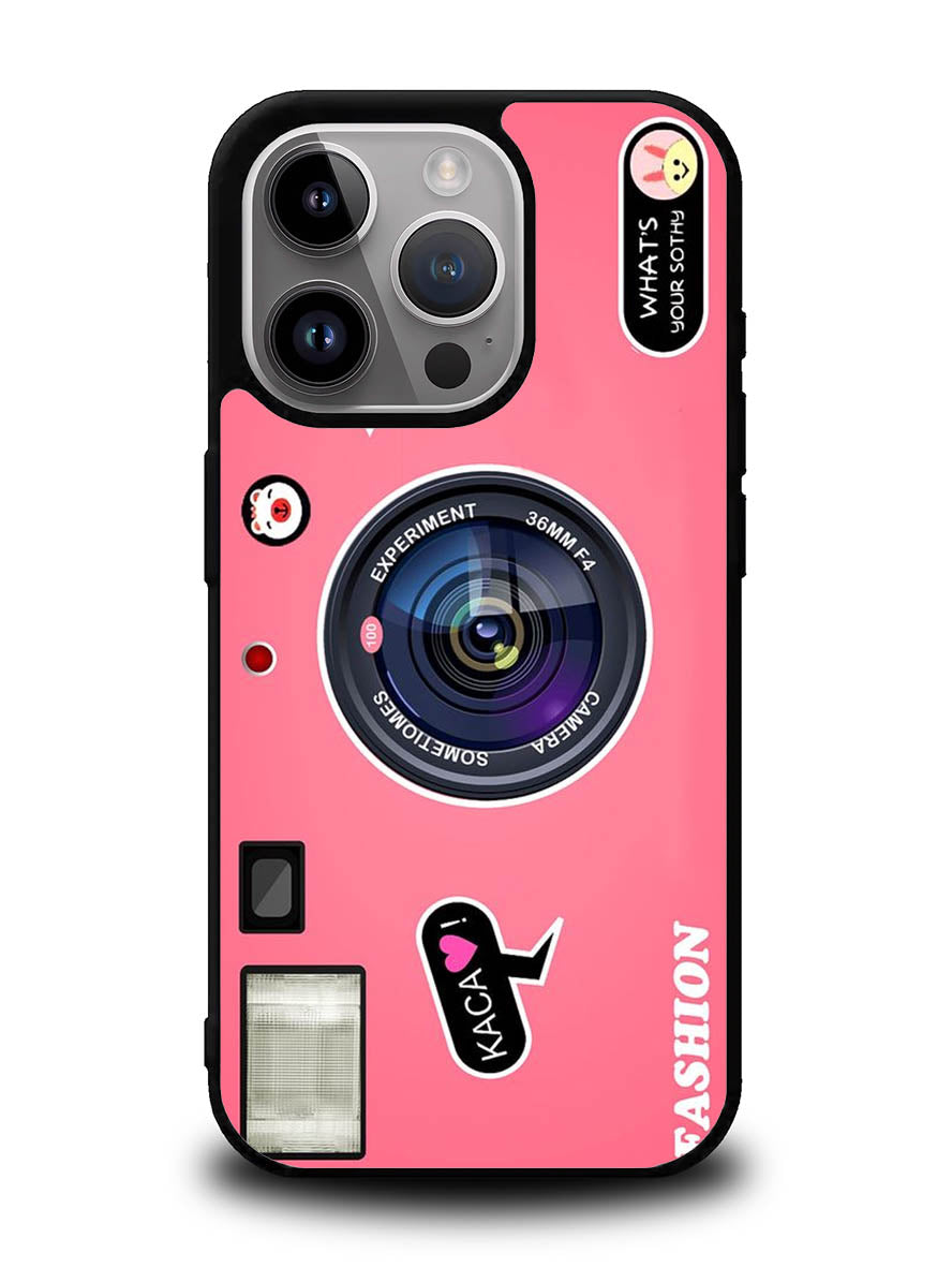 Camera Pink iPhone 14 Pro Max Case QC5967