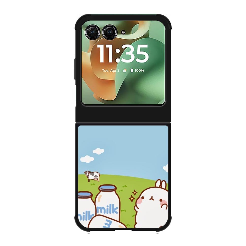 Molang Coon Milk Motorola Moto RAZR 2025 Case OV5836