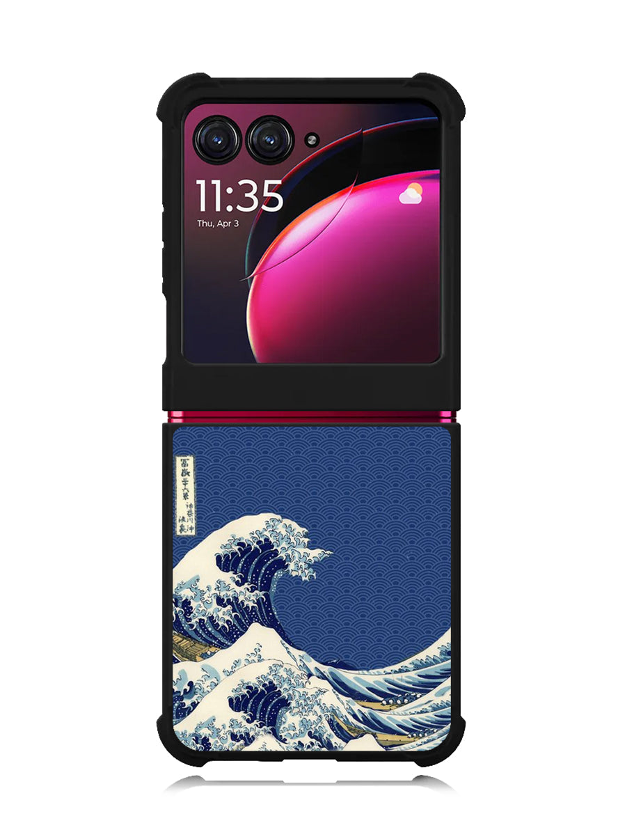 Blue Waves Motorola Moto Razr Plus 2023 , Moto Razr+ 2023 Case