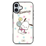 Pochacco Line iPhone 16 Plus Case QC2821