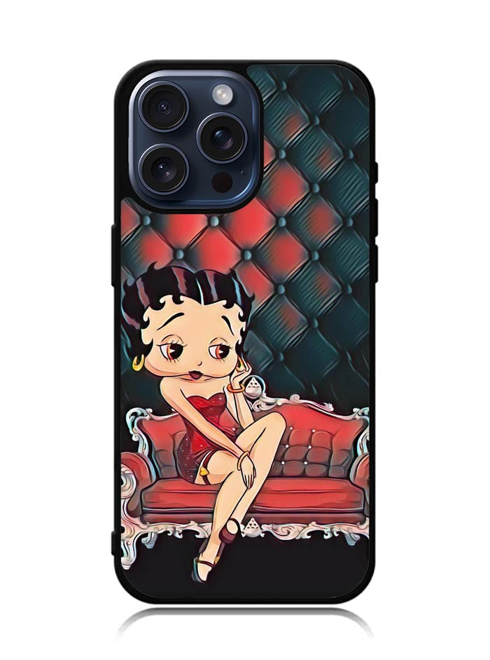 Betty Boop Wallpaper iPhone 15 Pro Max Case