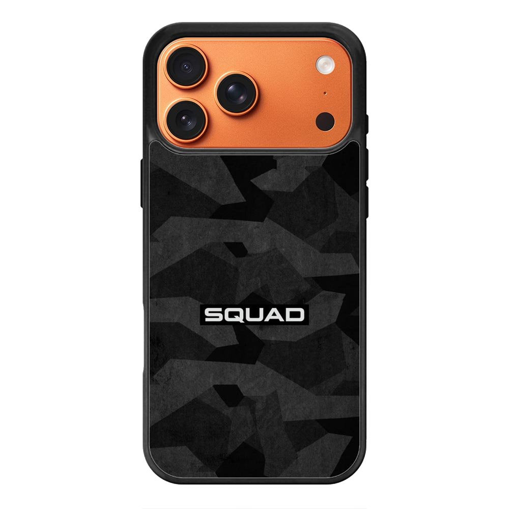 Squad Black Camo iPhone 17 Pro Case OV9401