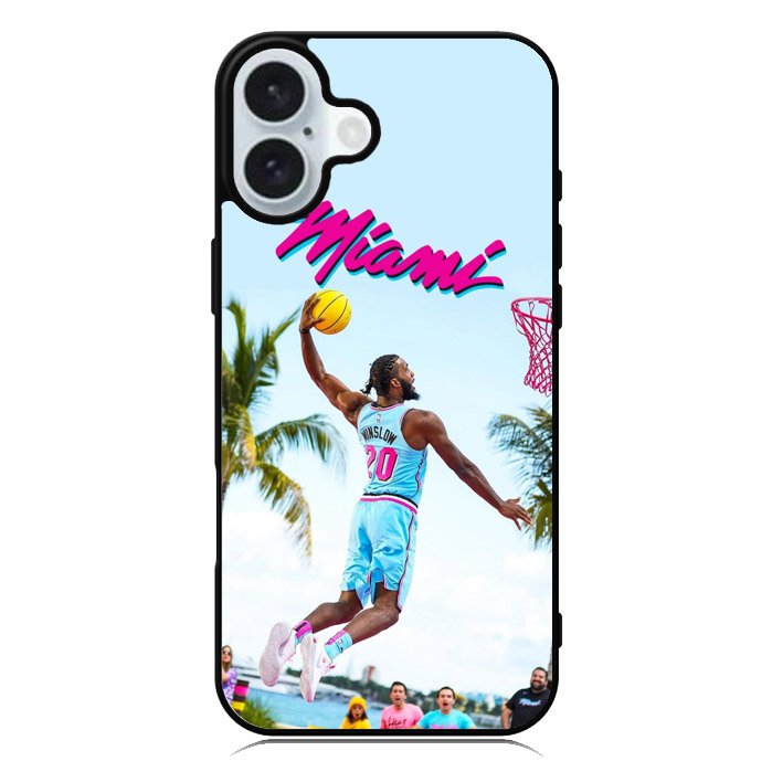 Miami Basketball iPhone 16 Plus Case QC9373