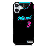 Miami Heat Jersy iPhone 16 Plus Case QC9376