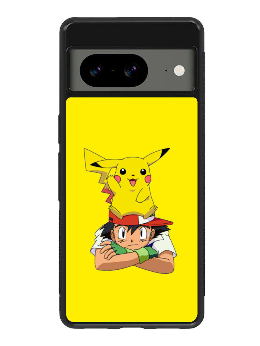 Ash Ketchum Pikachu Google Pixel 8A Case QC9316
