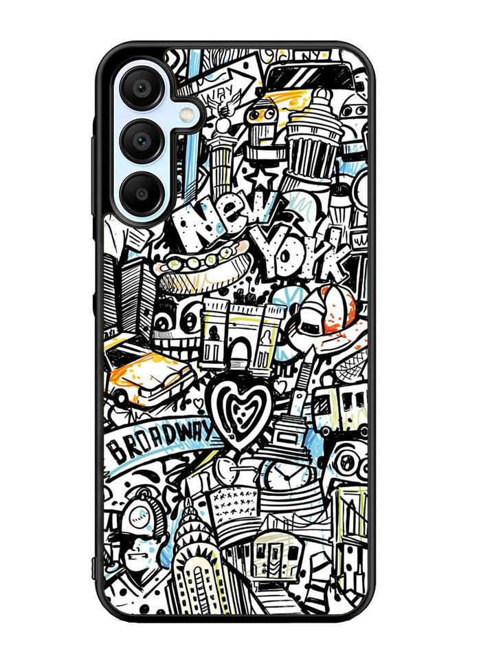 Doodle New York Samsung Galaxy A15 5G Case OV9338