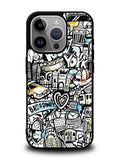 Doodle New York iPhone 14 Pro Case QC9338