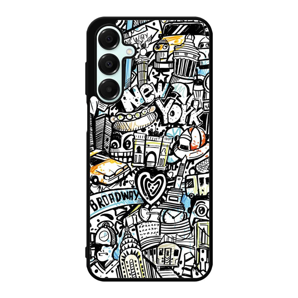 Doodle New York Samsung Galaxy A16 Case OV9338