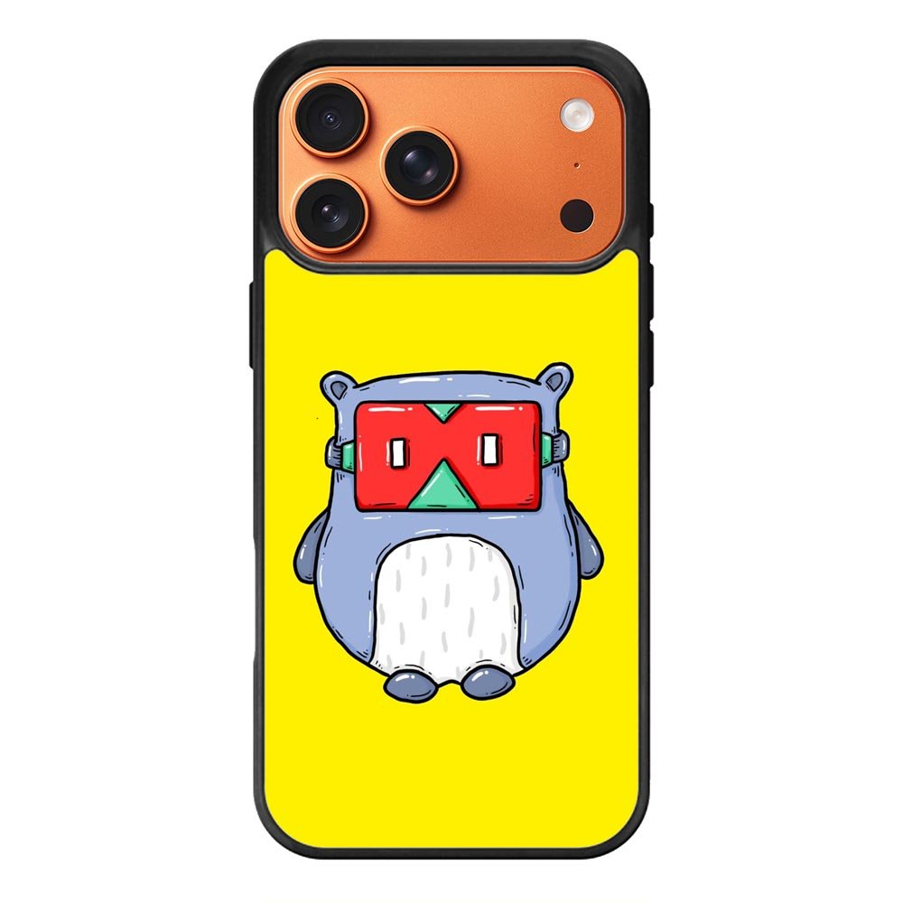 Red Mask Yellow iPhone 17 Pro Max Case OV9394