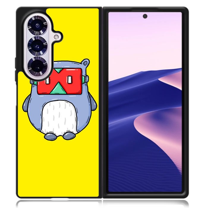 Red Mask Yellow Samsung Galaxy Z Fold 7 Case OV9394