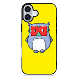 Red Mask Yellow iPhone 16 Plus Case QC9394