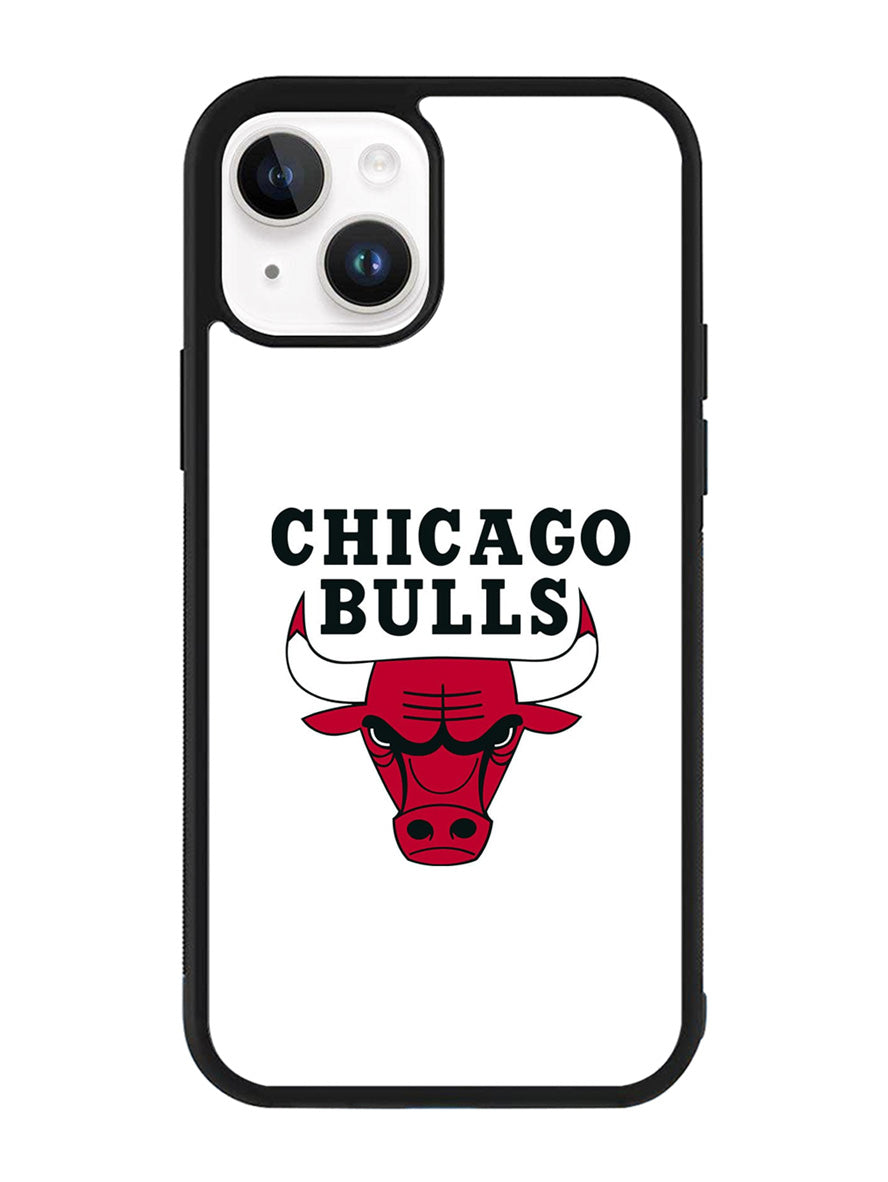 Chicago Bulls White iPhone 15 Plus Case OV9324