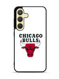 Chicago Bulls White Samsung Galaxy S25 5G Case OV9324