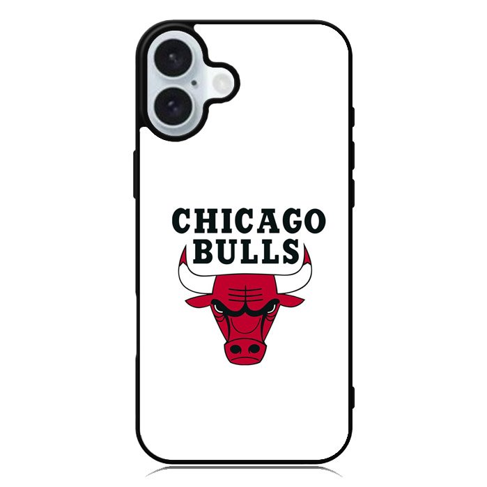 Chicago Bulls White iPhone 16 Plus Case QC9324