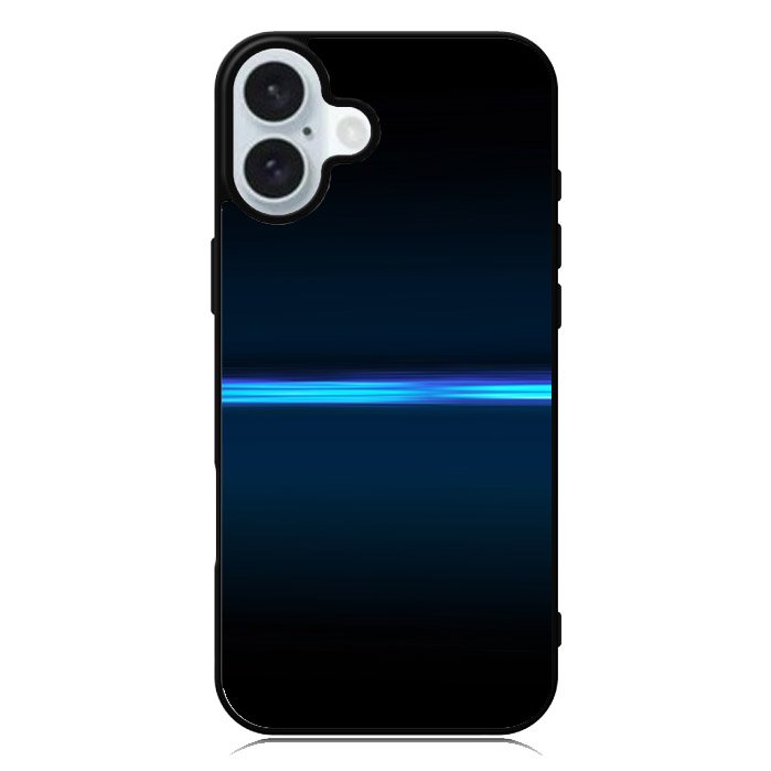 Line Blue iPhone 16 Plus Case QC9363