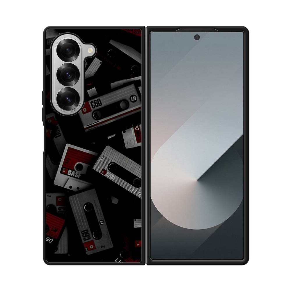 Retro Cassette Tape Samsung Galaxy Z Fold 7 5G Case QC9395