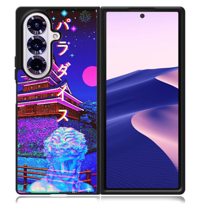 Japanese Vaporwave Samsung Galaxy Z Fold 7 Case OV9355