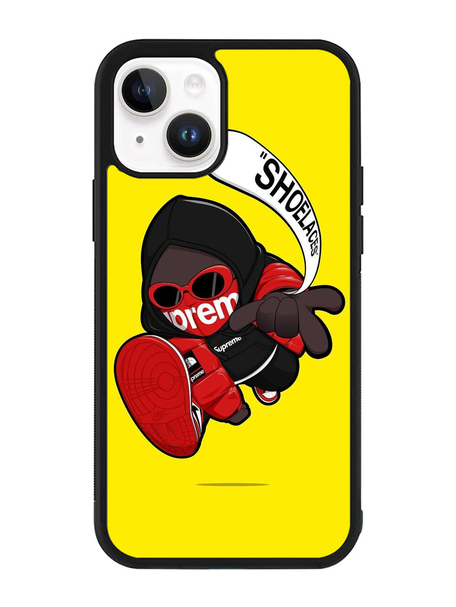 Shoelaces Sipreme iPhone 15 Plus Case OV9399