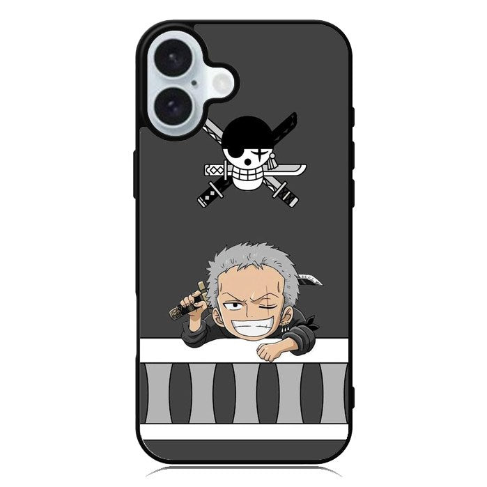 Zoro One Piece iPhone 16 Plus Case QC9442
