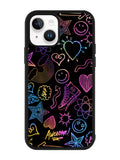 Neon Doodles iPhone 14 Case QC9467
